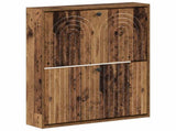 Wall-Mounted Shoe Cabinet ALKMAAR 71 x 17 x 86 cm Old Wood 896203