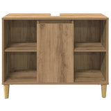 Bathroom Cabinet Artisian Oak 80x33x60 cm Engineered Wood 857134