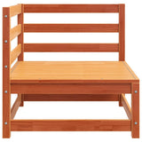 Garden Sofa Wax brown Solid pine wood Single seat module Modular 837904