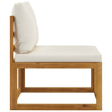 3 Piece Garden Lounge Set with Cushions Solid Wood Acacia 318554