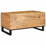 Coffee Table Natural 80 x 50 x 40 cm Solid Mango Wood 4018049