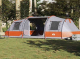 Camping Tent Tunnel 4-Person Grey and Orange Waterproof 4009412