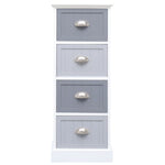 Side Cabinet 35x30x90 cm Paulownia Wood 284078