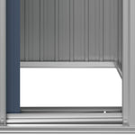 ZNTS Garden Shed Anthracite 126x97.5x177 cm Galvanised Steel 316235