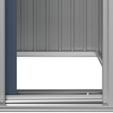 ZNTS Garden Shed Anthracite 126x97.5x177 cm Galvanised Steel 316235