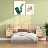 Bed Headboard with Cabinets Sonoma Oak Engineered Wood 3115686