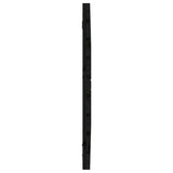 Wall Headboard Black 106x3x63 cm Solid Wood Pine 824717