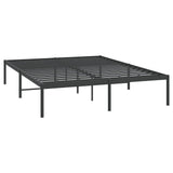 Metal Bed Frame without Mattress Black 140x200cm 350847