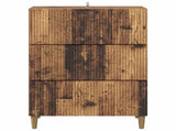 Drawer Cabinet Old Wood 66 x 34.5 x 90 cm Engineered Wood 894613