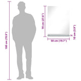 249440 Wall Mirror with Shelf 50x70 cm Tempered Glass