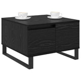 Coffee Table Black Oak 55 x 55 x 36.5 cm Engineered Wood 881665