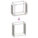 Firewood Rack Anthracite 60x28x65 cm Cold-rolled steel 864201
