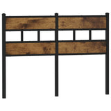 Replace Headboard Smoked Oak 120 cm Iron and Engineered Wood 4017084