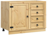 Cabinet SKI Honey Brown 80 x 46 x 81 cm Solid Pine Wood 42007565
