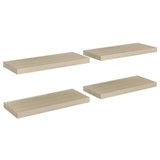 Floating Wall Shelves 4 pcs Oak 60x23.5x3.8 cm MDF 323876