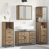 Bathroom Furniture Set 3 pcs Artisan Oak Engineered Wood 3402382
