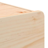 Bedside Table 2 pcs Natural 39 x 34 x 33 cm Solid pinewood 873506