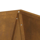 Planter Rusty 40 x 40 x 75 cm Weathering Steel 883792