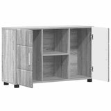 Sideboard with Shelf FLORIN Grey Sonoma 88.5 x 30.5 x 55.5 cm 880297