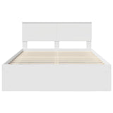 Bed Frame with Headboard White 160 x 200 cm Engineered wood 3407850