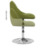 Swivel Dining Chairs 2 pcs Light Green Velvet 335285