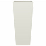 Garden Planters White 2 pcs 35x35x75 cm Steel 851083