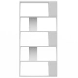 Book Cabinet White Engineered wood Large Book Cabinet 800099