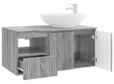 Bathroom Furniture Set 2 pcs Grey Sonoma Engineered Wood 3404090