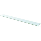 Shelves 2 pcs Panel Glass Clear 110x12 cm 3051587
