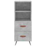 Highboard Concrete Grey 34.5x34x180 cm Engineered Wood 3200237