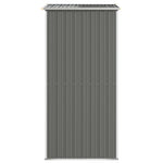 Garden Shed Light Grey 192x108x223 cm Galvanised Steel 319269