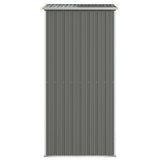 Garden Shed Light Grey 192x108x223 cm Galvanised Steel 319269