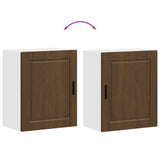 Kitchen Wall Cabinets 2 pcs Porto Brown Oak Engineered Wood 854052