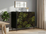 Sideboard ELBURG Black Oak 69 x 33 x 76 cm Engineered Wood 8006933