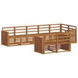 Sofa Sets 8 pcs Natural Solid Acacia Wood 3375004