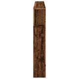 LED Headboard Old Wood 180x18.5x103.5 cm Engineered Wood 857690