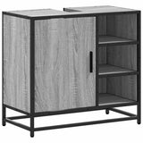 Bathroom Sink Cabinet Grey Sonoma 65x33x60 cm Engineered Wood 849287
