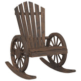 Rocking Adirondack Chair Solid Wood Fir 365094