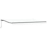 Retractable Awning White 500 x 350 cm Polyester and Aluminium 3331537