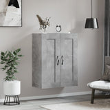 Wall Mounted Cabinet Concrete Grey 69.5x34x90 cm Engineered Wood 830376