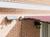 Retractable Awning Red and White 450 x 300 cm 3330918