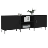TV Cabinet Black 150x30x50 cm Engineered Wood 829101