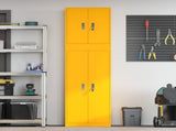 Storage Cabinet 2 pcs Mustard Yellow 60 x 40 x 210 cm Steel 3438762