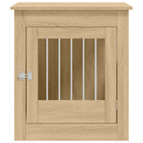 Dog Crate Furniture Sonoma Oak 64.5x80x71 cm Engineered Wood 838332