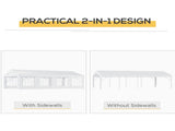 8m x 4m Garden Gazebo Marquee Party Tent Wedding Portable Garage Carport Event shelter Car Canopy T3398P313557
