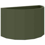 Planter Olive Green 60 x 30 x 35 cm Steel 883699