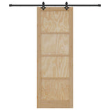 Sliding Door ORKDAL Natural 83 x 232 cm Solid Pine Wood 3445553