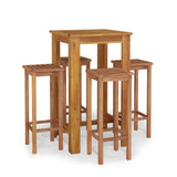 Garden Bar Set Brown Solid Acacia wood Durable Garden Bar Set 3154387