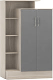 ZNTS Nevada Petite Open Shelf Wardrobe 100-101-141