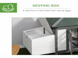 Chicken Coop Small Animal Pet Cage w/ Nesting Box Outdoor Run Wooden T3398P375357